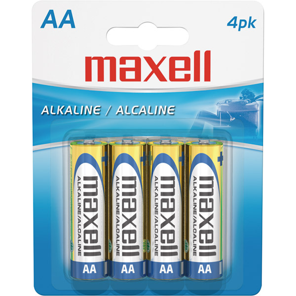 Pilhas Alcalinas Maxell AA Pack 4