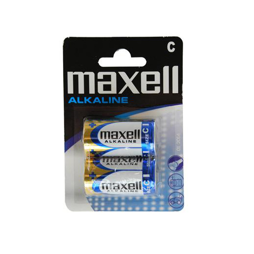 Maxell LR14 1.5V C Alkaline Batteries (Pack 2)