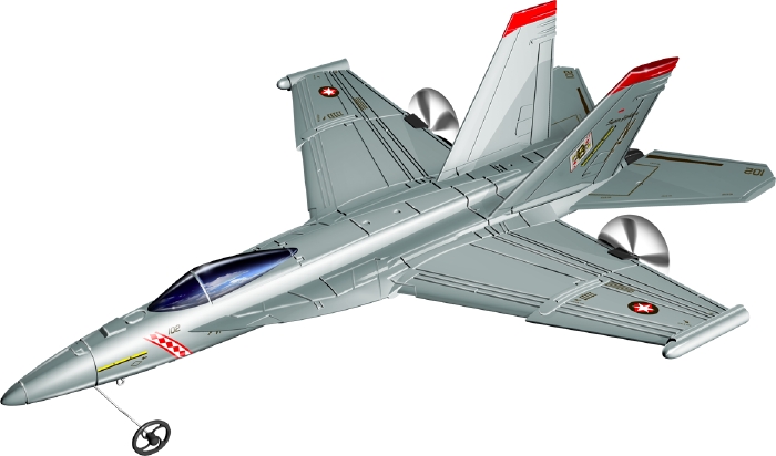 X-Twin R/C F18 2 canais