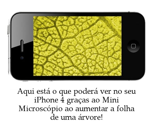 Mini Microscópio para iPhone 4
