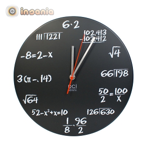 Relógio Matemática 