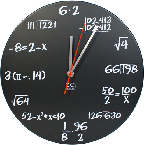 Relógio Matemática 