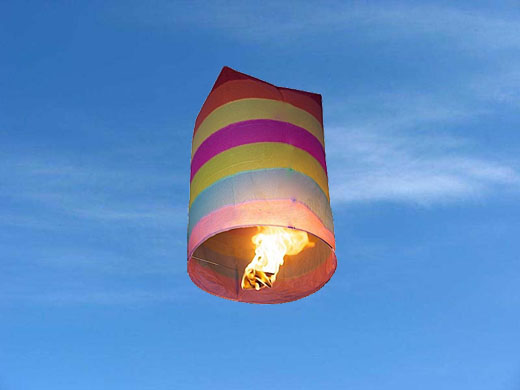 Balão Voador Arco-Íris (Pack 5)