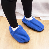 Blue Microwave Heating Slippers