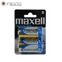 Maxell Super Alkaline LR20 XL D Batteries (Pack 2)
