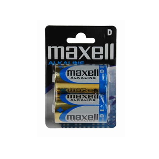 Maxell Super Alkaline LR20 XL D Batteries (Pack 2)