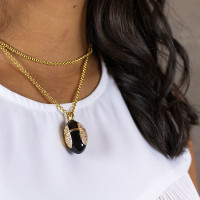 Collar Porta Perfume Esme Dorado