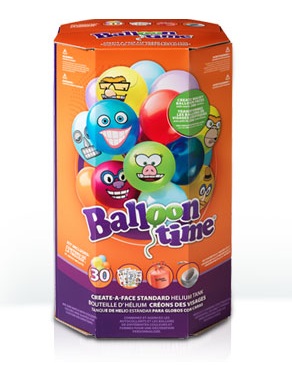 Hélio para 30 Balões + Balões Personalizáveis Caretas
