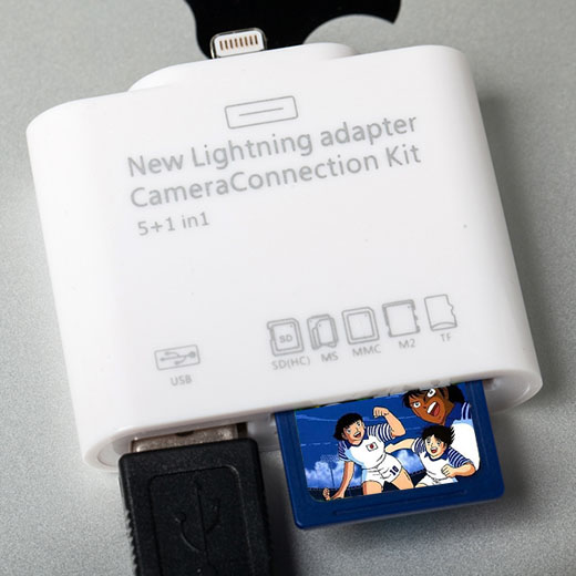 Adaptador Lightning Leitor Cartões e USB