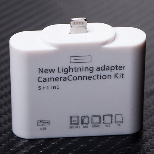 Adaptador Lightning Leitor Cartões e USB