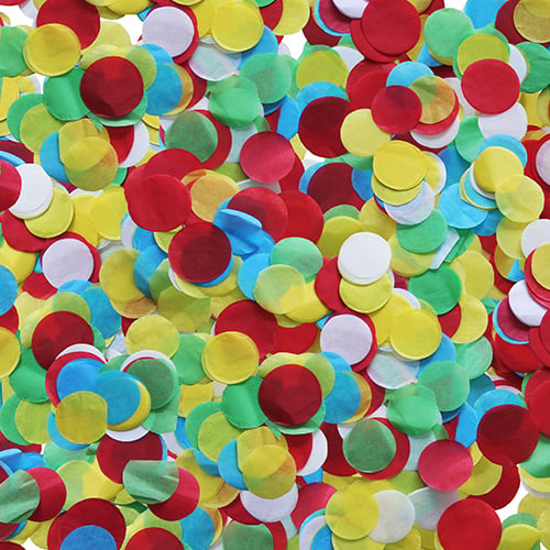 Canhão de Confetes Boom Wow Coloridos