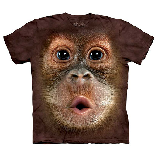 T-shirt Face Orangotango Bebé