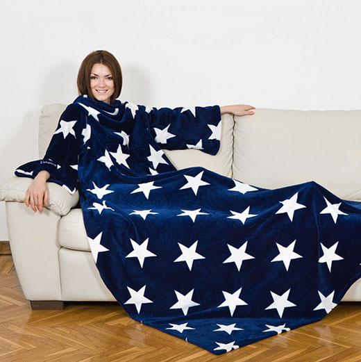 Sleeved Blanket Kanguru Starry Blue Deluxe