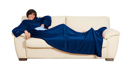 Sleeved Blanket Kanguru Blue Deluxe