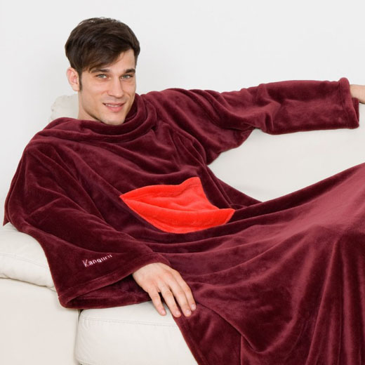 Sleeved Blanket Kanguru Red Deluxe