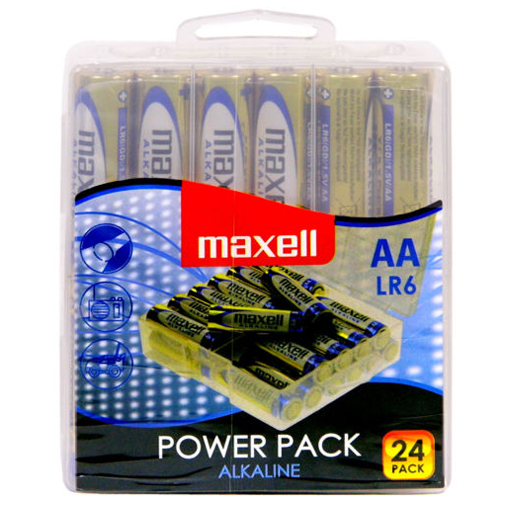 Pilhas Alcalinas Maxell AA (Pack 24)