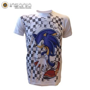 T-shirt Axadrezada Sonic