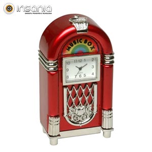 Relógio Jukebox Vermelha