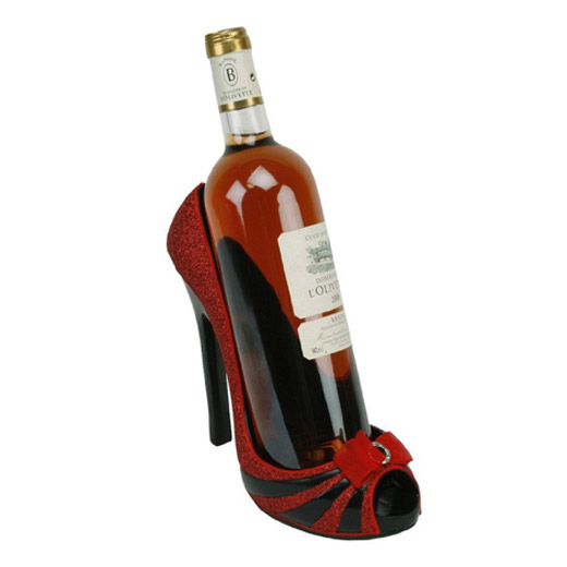 Sapato Amantes de Vinho Preto e Vermelho