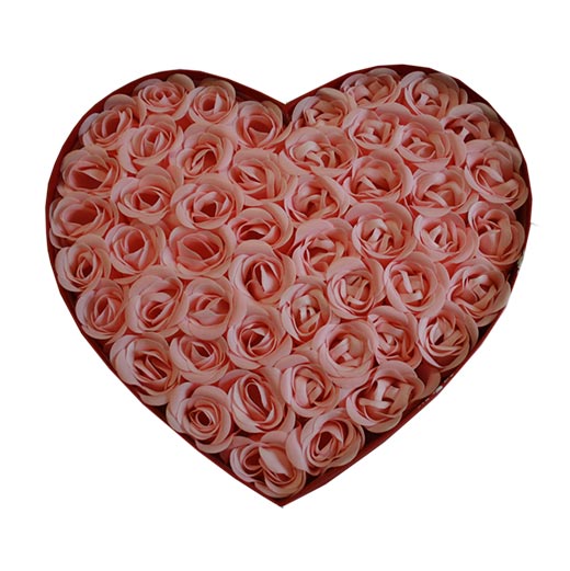Coração Sabonetes Pétalas de Rosa (Pack 50)