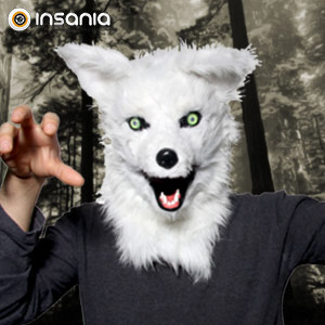 Máscara Raposa Branca Mr Fox