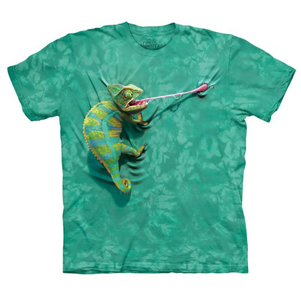 T-shirt visage caméléon rampant