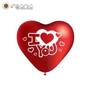Balões Coração Vermelho I Love You 26 cm (Pack 10)