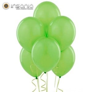 Balões Verde Lima 30 cm (Pack 50)