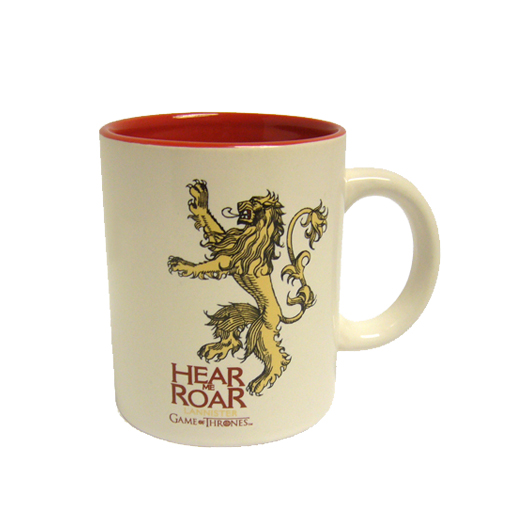 Lannister Game of Thrones White and Red Mug