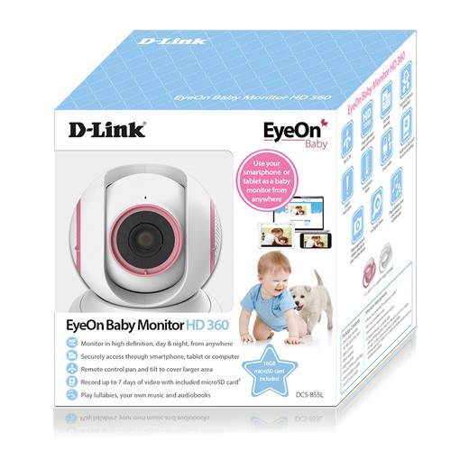 Câmara Baby Monitor HD 360 DCS-855L EyeOn