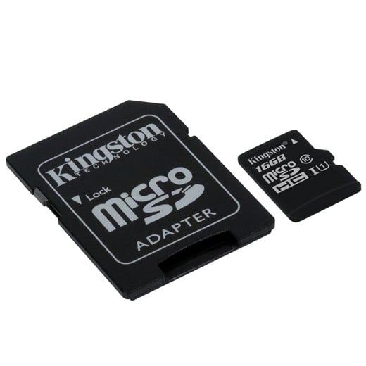 Cartão Kingston Micro SD C/ Adaptador SD 16GB