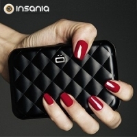 Carteira Quilted Button Ögon Preto