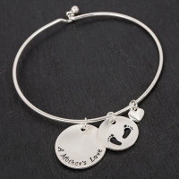 Pulsera con colgante de madre amor