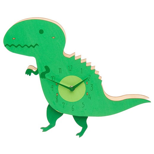 Reloj de madera de dinosaurio - Entregas rápidas 