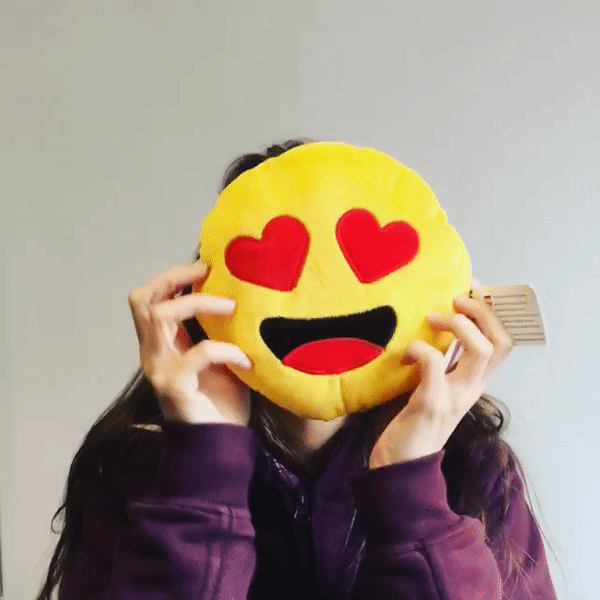 Almofada Emoji Corações