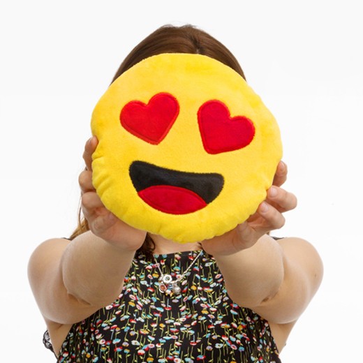 Almofada Emoji Corações