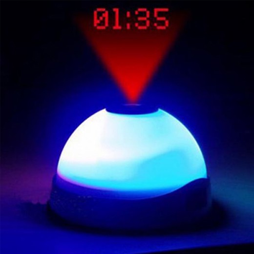 Despertador LED com Projeção