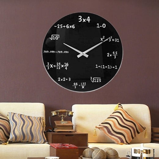 Horloge murale mathématique