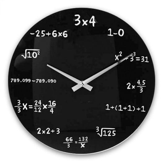 Relógio de Parede Matemática