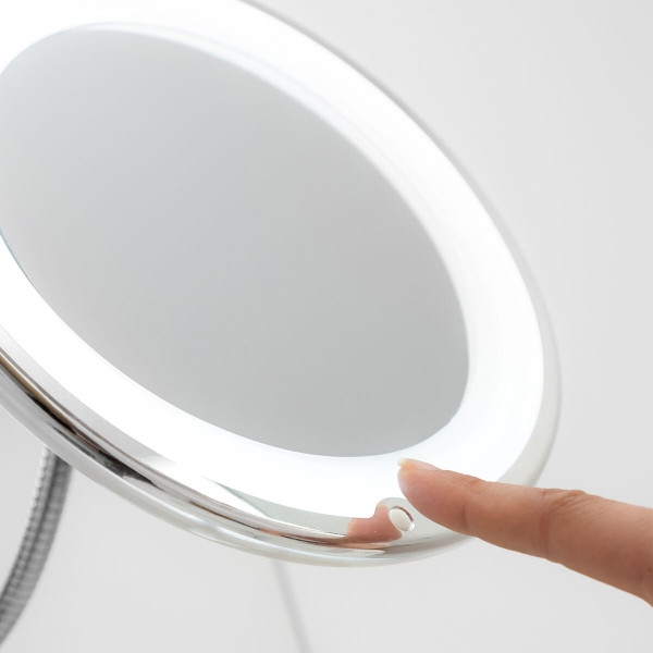 Espelho LED de Aumento Extensível