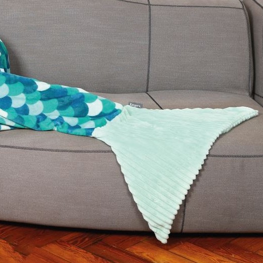 Mermaid Kanguru Turquoise Blankets