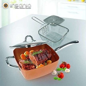 Square Copper Frying Pan