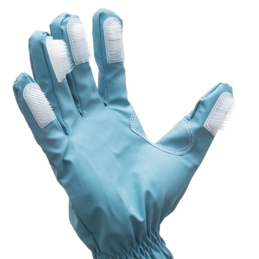 Cleaning Gloves with Brushes