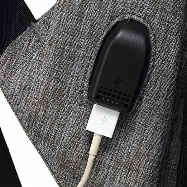 Mochila Anti-roubo com Cabo USB