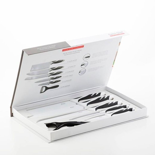 White Top Chef Knives Set (6 pieces)