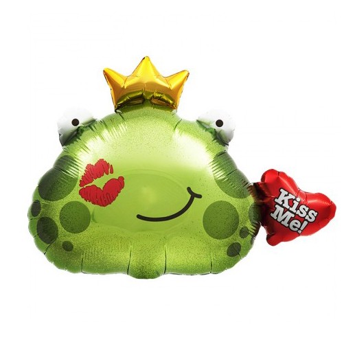 Balão Foil Kiss Me Sapo Príncipe