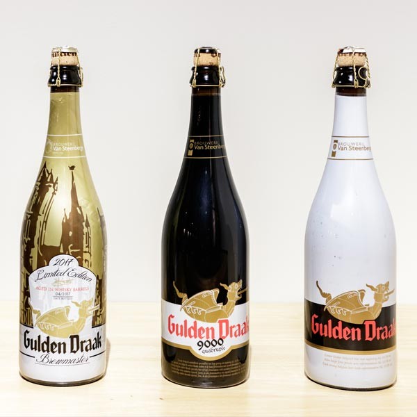 Cerveja Gulden Draak (3 garrafas de 75 cl) com Suporte
