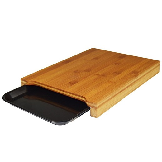 Bamboo Kitchen Board with Tray