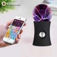 Coluna Bluetooth Bola de Plasma