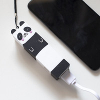 Powerbank Power Pets Panda 2600 mAh batería recargable